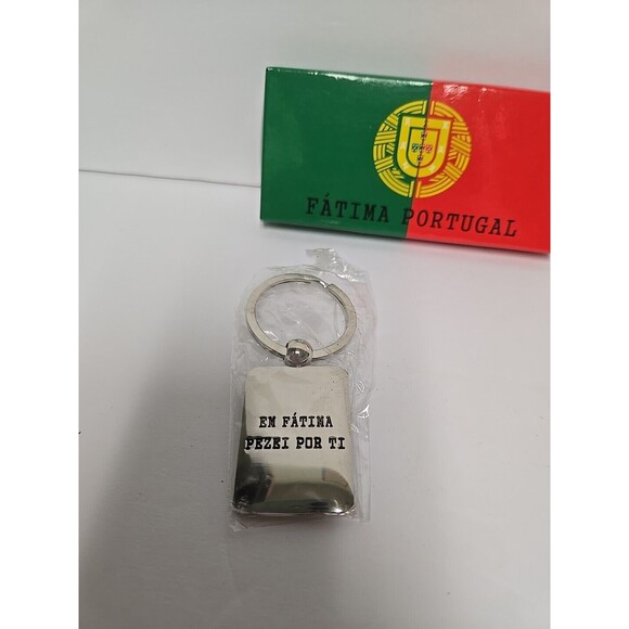 OUR LADY of FATIMA religious Key Chain Ring Made Portugal En Fatima Pezei Por Ti - Picture 3 of 4